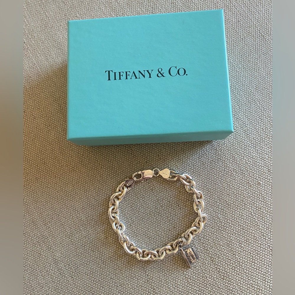Tiffany & Co. Sterling Silver 7.5 Bracelet with charm
